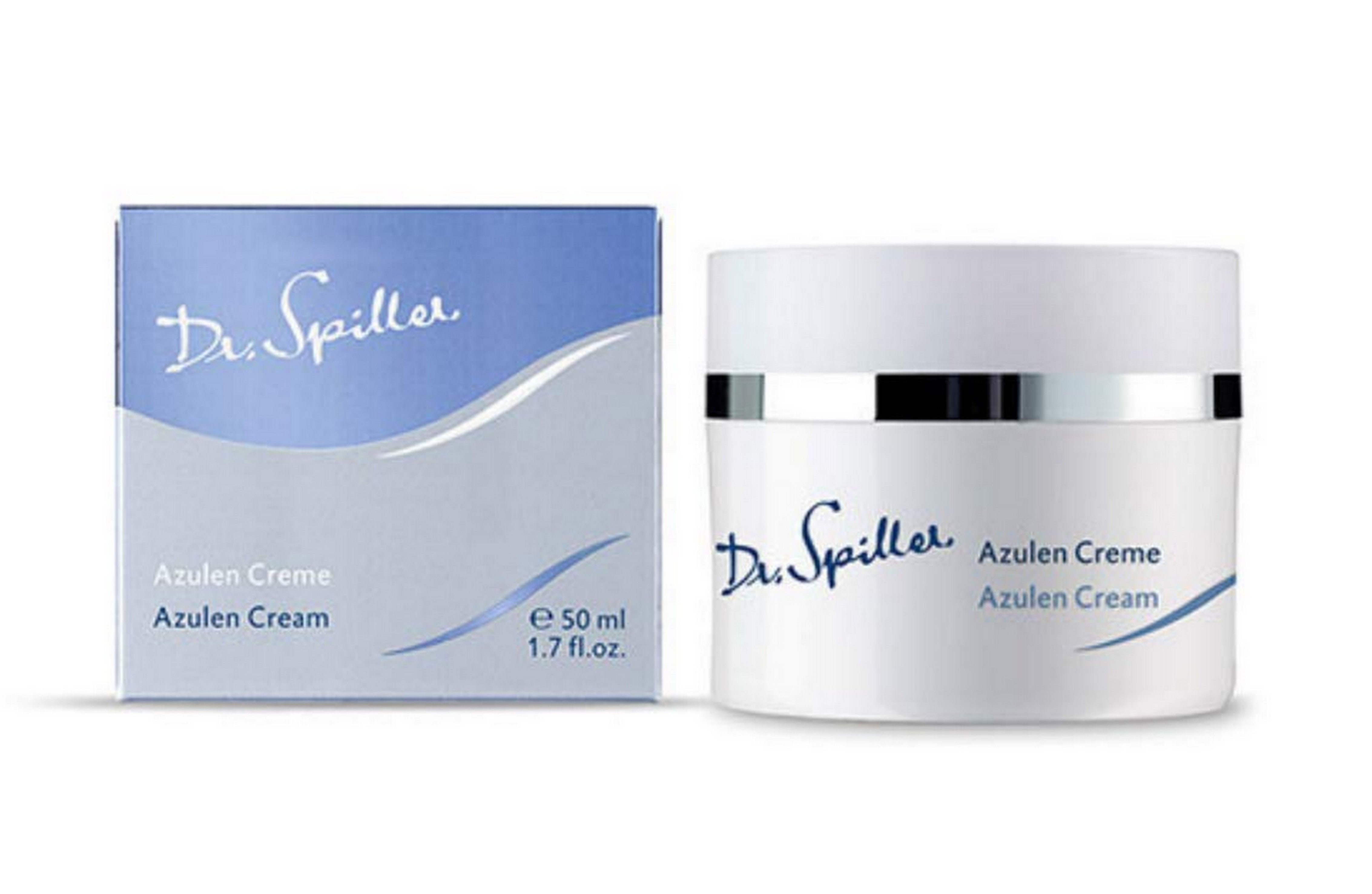 Dr. Spiller Biomimetic Azulen Cream 50ml/1.7oz - Soothing Facial Moisturizer for Sensitive Skin | Redness Relief & Hydration for Dry, Irritated Skin | Day & Night Skincare Routine