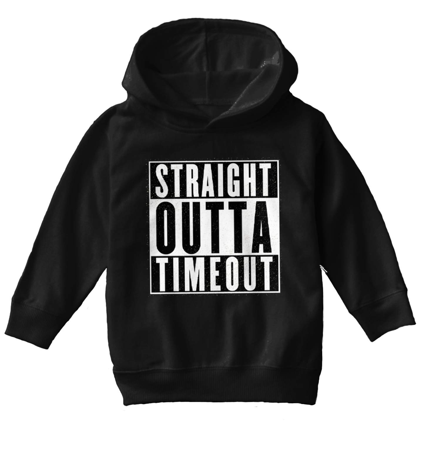 Haase Unlimited Straight Outta Timeout - Trouble Maker Toddler & Youth Fleece Hoodie | Cozy Pullover for Kids | Perfect for Playtime, School & Outdoor Activities