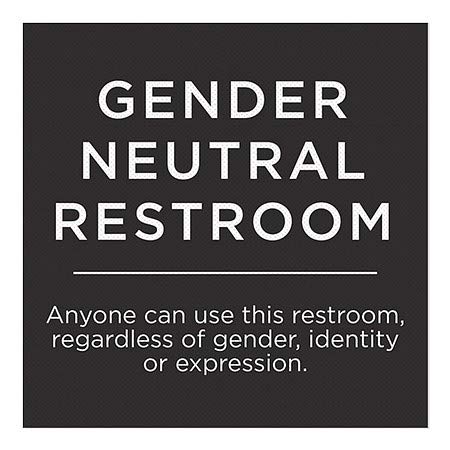 Gender Neutral Restroom Sign - 24
