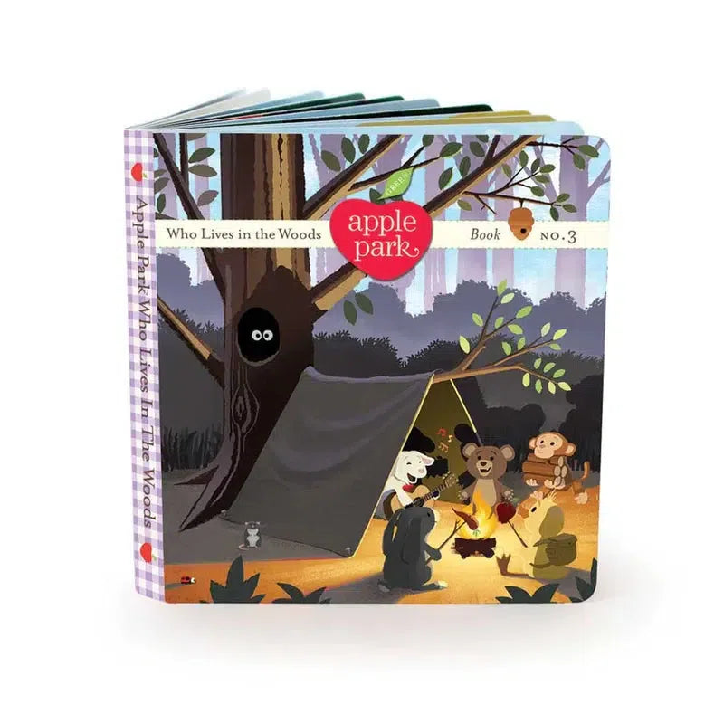 Apple Park Who Lives In The Woods - Cute Animal-Themed Kids T-Shirt for Outdoor Adventures & Nature Exploration
