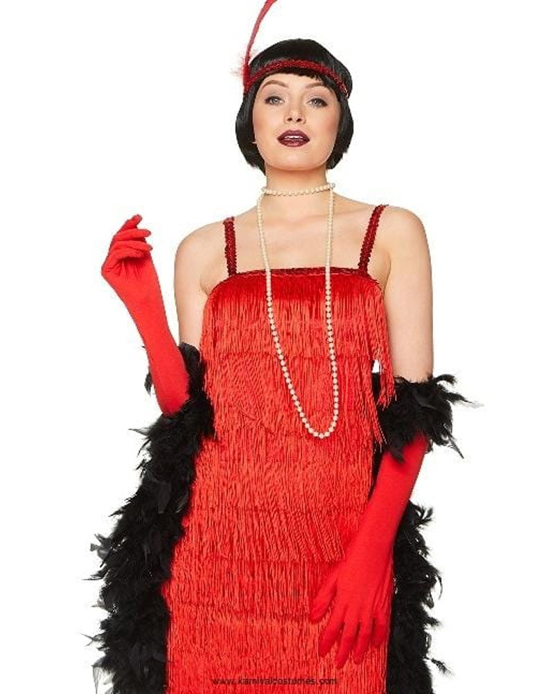 Vintage 1920s Red Flapper Dress for Women - Roaring 20s Gatsby Costume - Perfect for Halloween, Themed Parties & Jazz Age Events