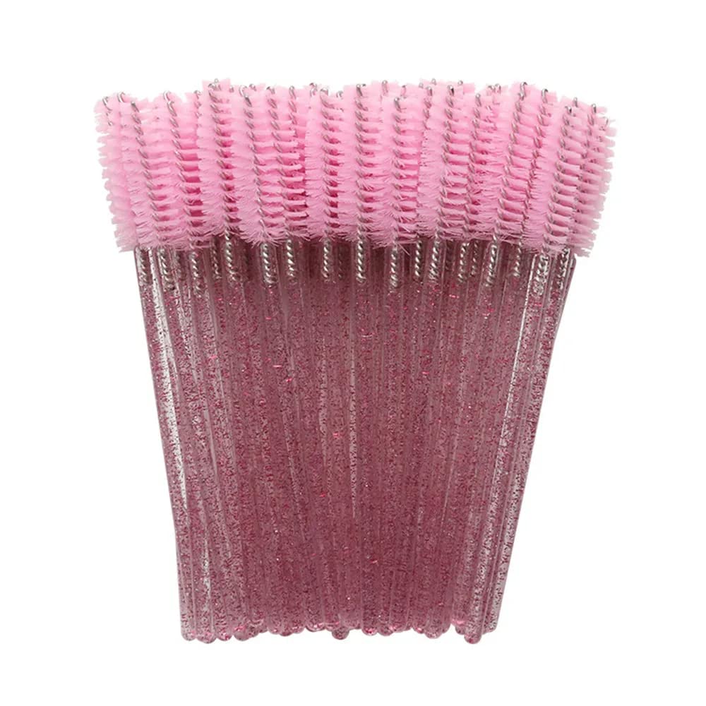 MYYNTI Professional Eyelash Mascara Brushes & Eyebrow Applicator Kit - 50pcs Multicolor Spoolie Wands for Lash Extensions & Makeup Application | Perfect for Salon Professionals, DIY Beauty & Home Use