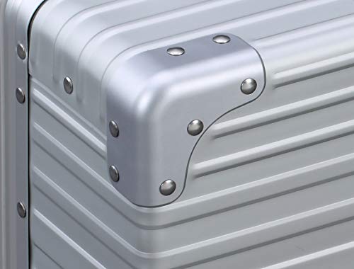 ALEON 17 Inch Aluminum Wheeled Hardside Business Briefcase - Lightweight Carry-On Luggage for Business Travel & Office Commute