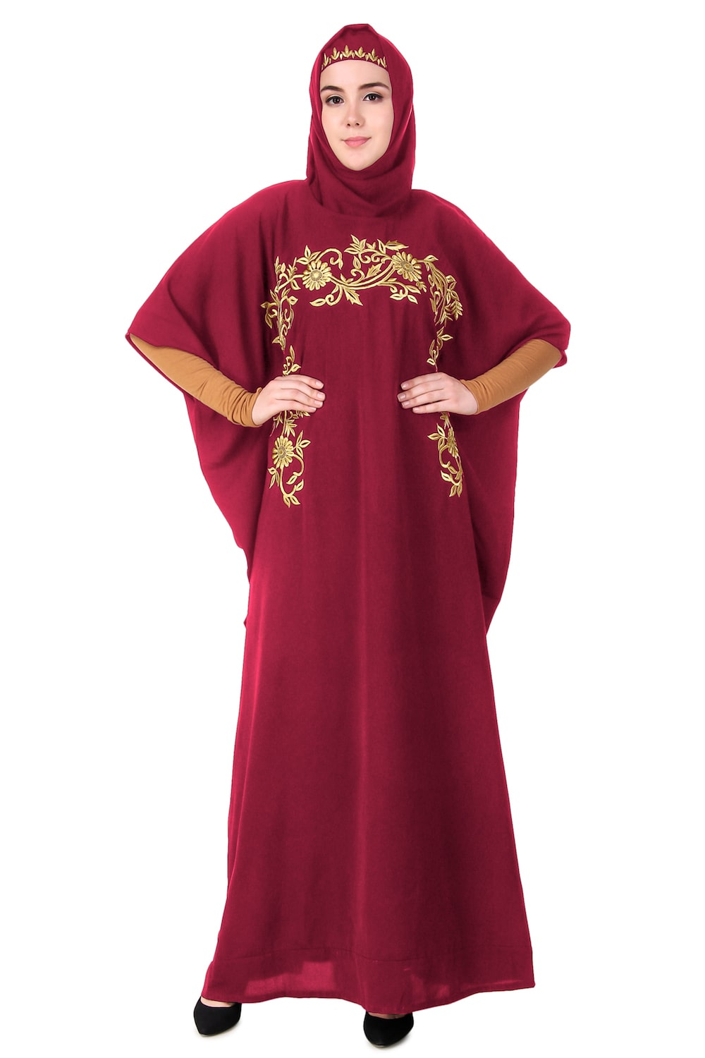 Luxury Hand Embroidered Dubai Kaftan Dress - Elegant Designer Abaya for Women | Perfect for Weddings, Parties & Special Occasions