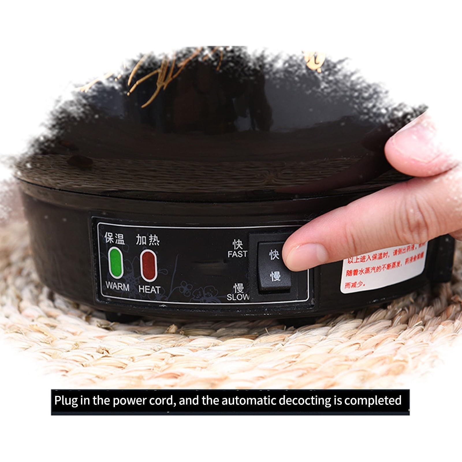 4L Automatic Electric Chinese Medicine Pot with Intelligent Heat Preservation & Audible Reminder - Herbal Decoction Maker for Tea, Soup & Traditional Remedies - Perfect for Home Herbal Therapy & Natural Healing