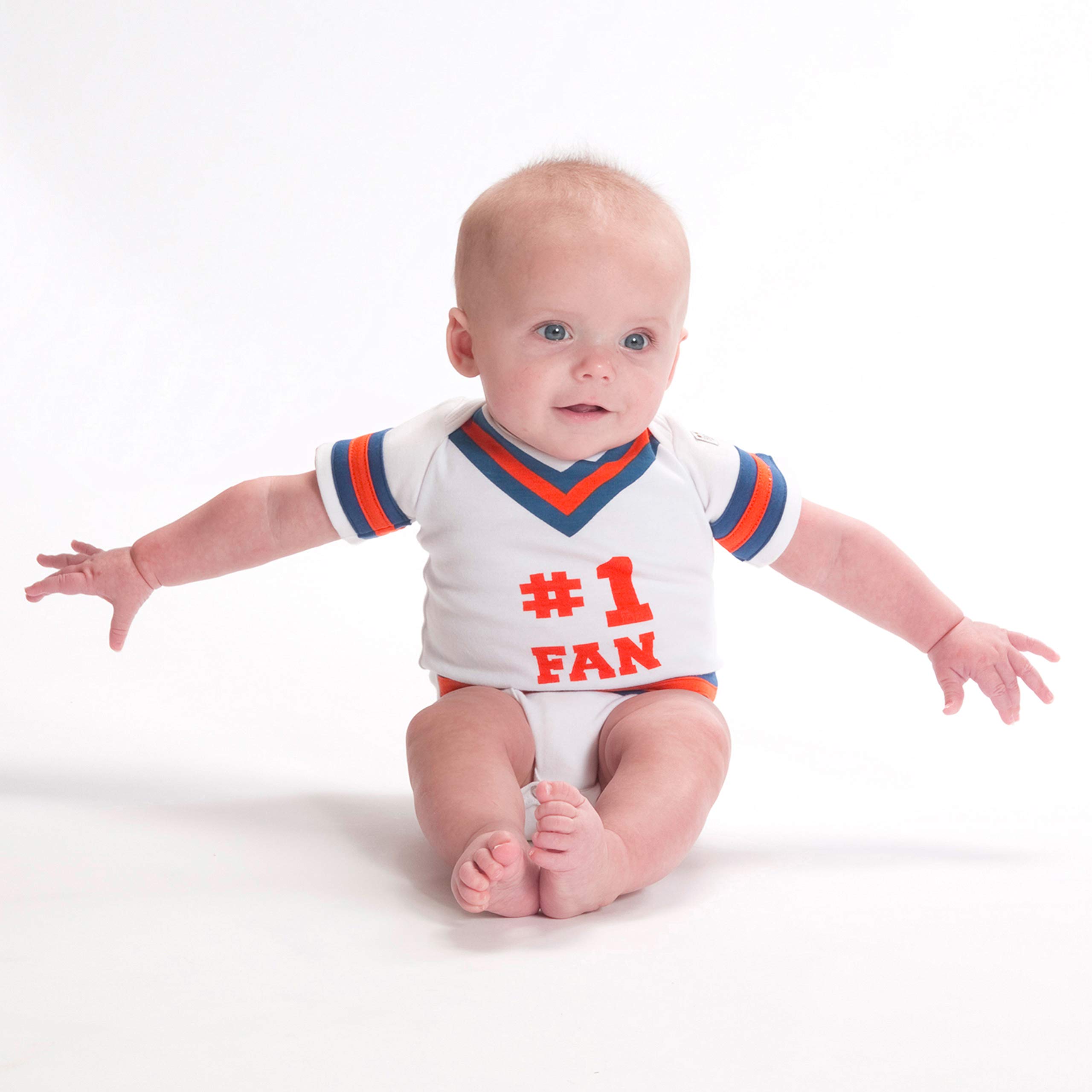 Itty Bitty & Pretty #1 Fan Baby Onesie - Soft & Comfortable Infant Bodysuit for Boys & Girls - Perfect for Game Day, Family Photos & Everyday Wear