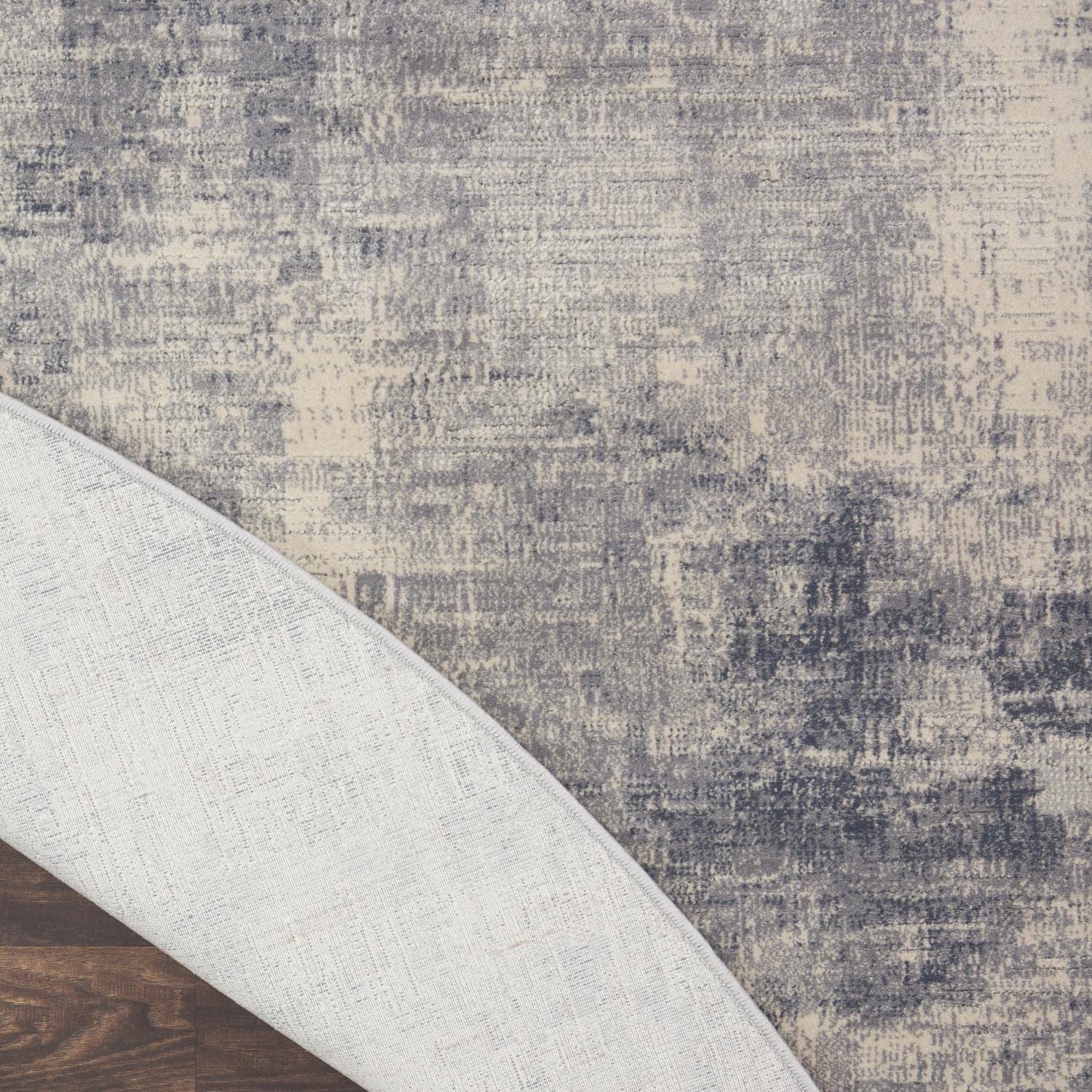 Nourison Rustic Textures Blue Ivory 5'3