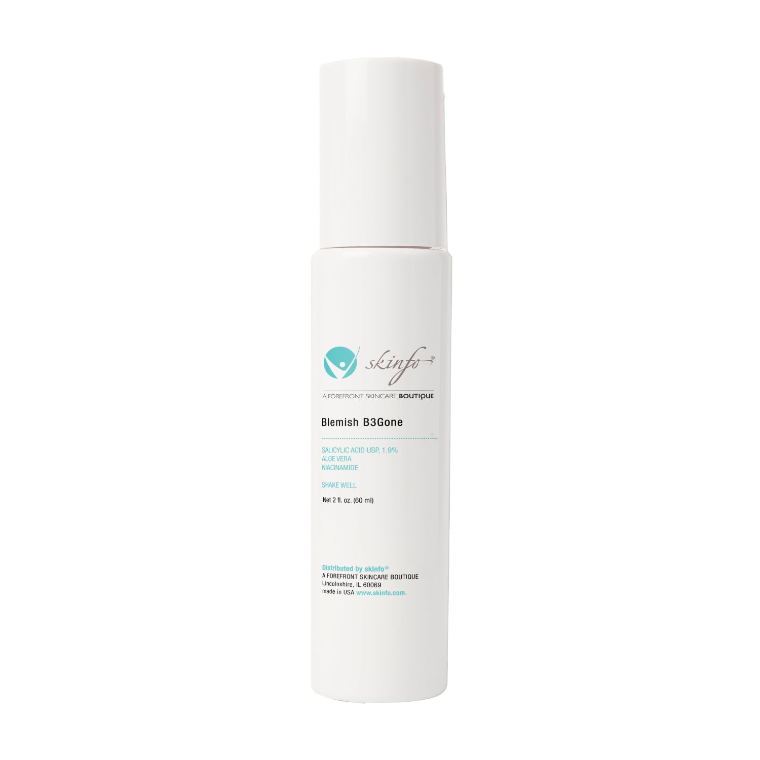 Skinfo Blemish B3Gone Acne Treatment Cream - Fast-Acting Spot Corrector for Face & Body - Clear Breakouts, Reduce Redness & Dark Spots - Perfect for Teen & Adult Acne Care at Home or On-The-Go