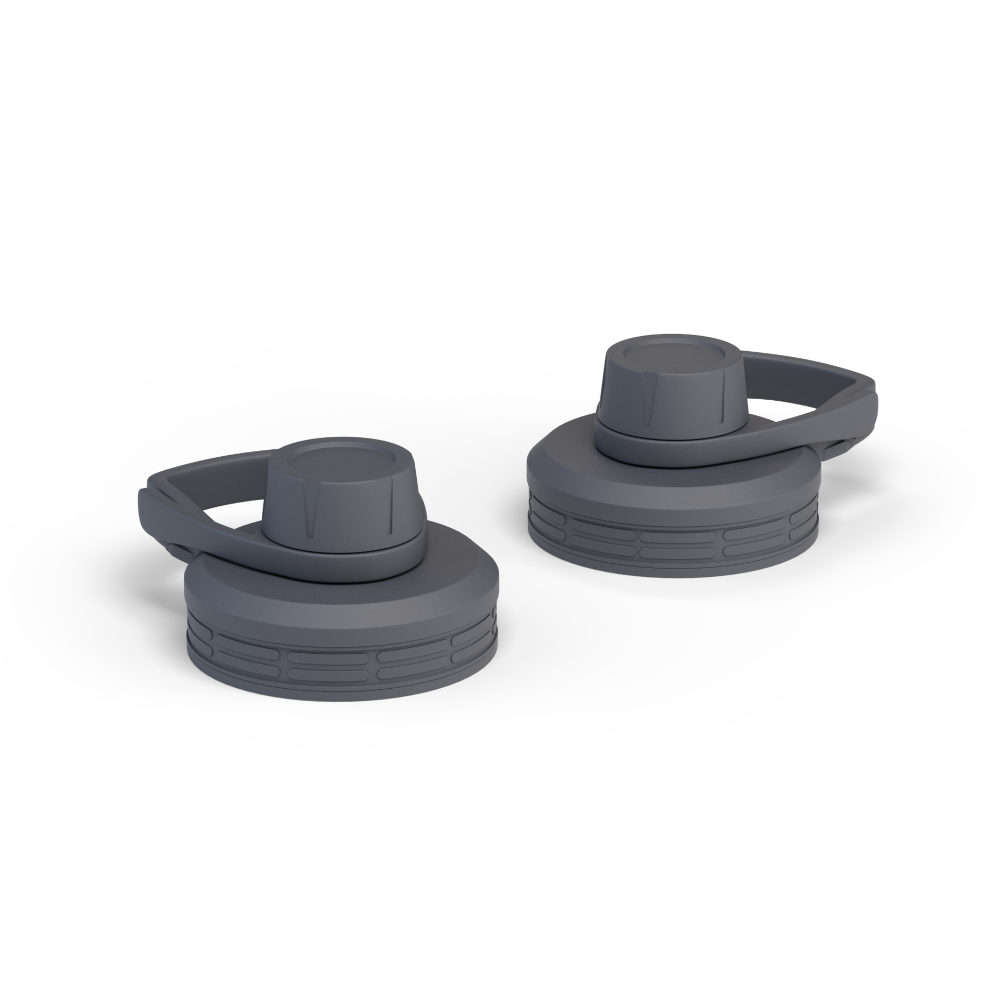 Leak-Proof Spout Lid Set for Wide Mouth Water Bottles - BPA Free Drinking Caps for Hydration On The Go, Gym, Hiking & Outdoor Activities