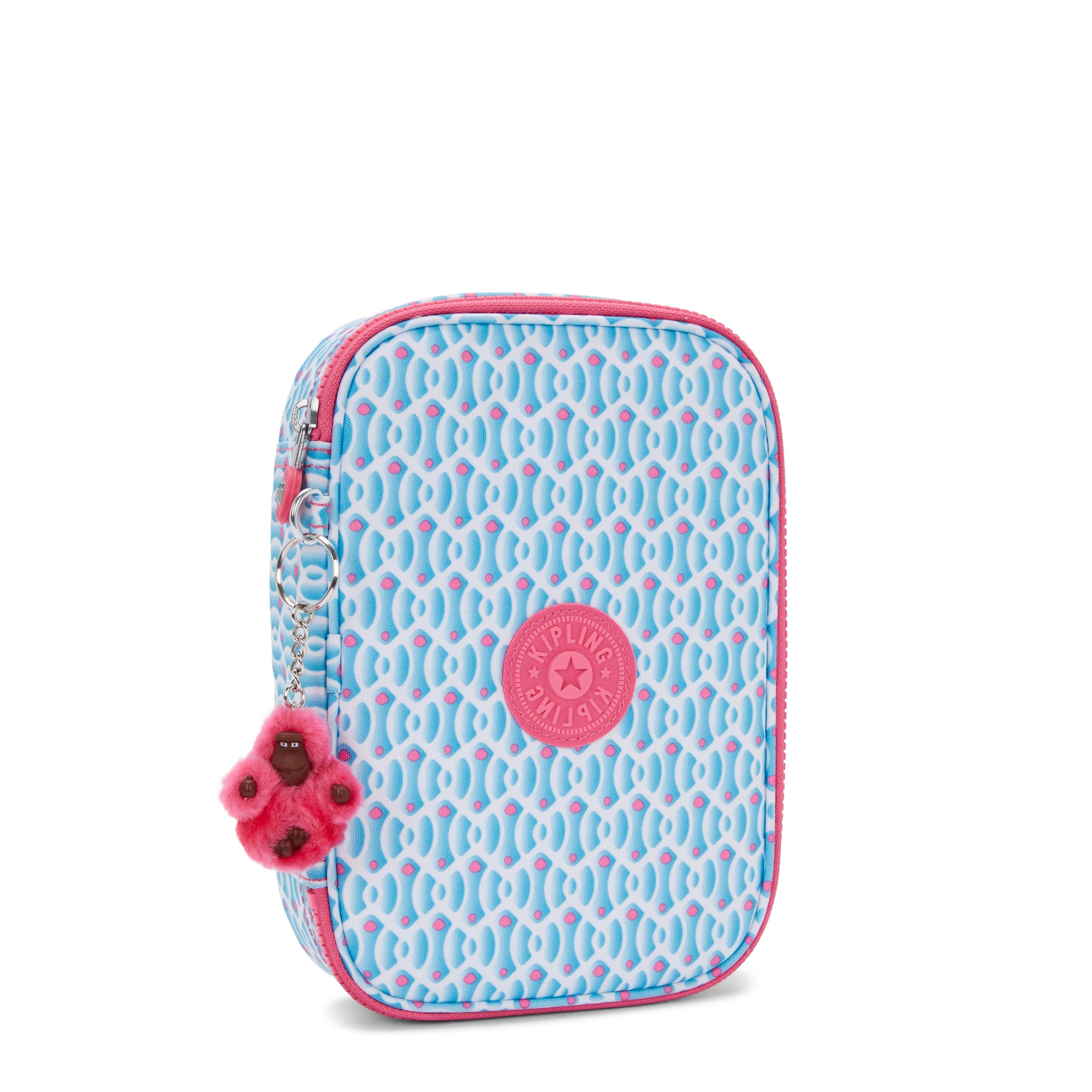 Kipling 100 Pens Printed Case - Dreamy Geo Design for School, Office & Travel Organization | Stylish Pencil Pouch for Students, Professionals & Artists