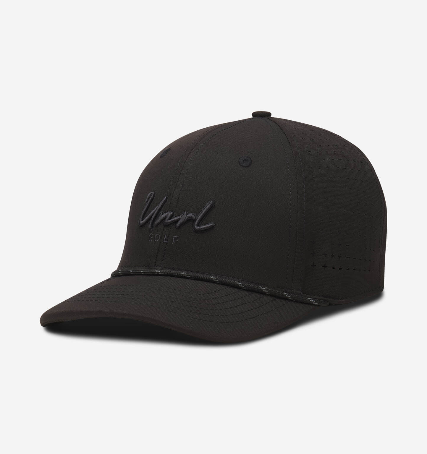 UNRL Golf Script Rope Snapback Hat - Adjustable Mid Pro Baseball Cap for Men & Women - Perfect for Golf, Casual Wear & Outdoor Activities