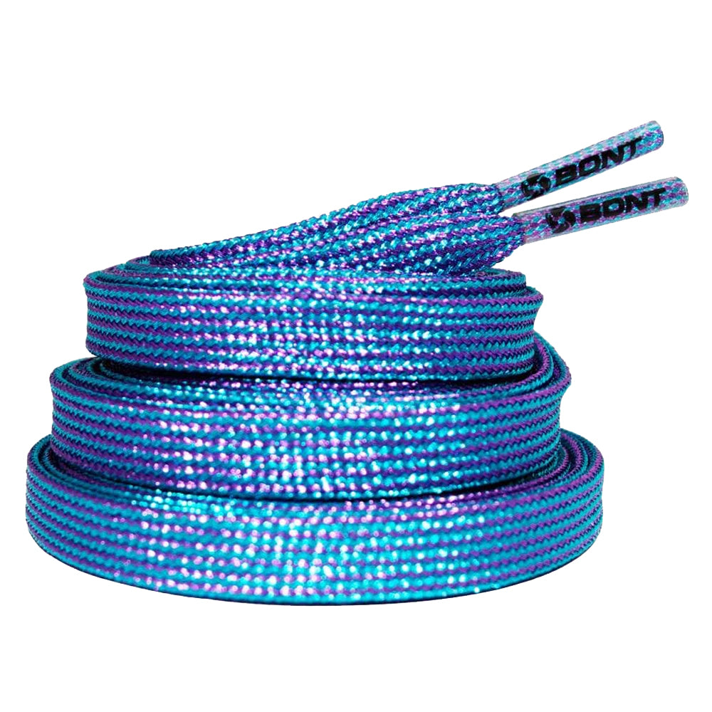 Bont Shimmer Waxed Lace Mermaid Dream 8mm Roller Skates - Perfect for Artistic Skating, Rink Performances & Outdoor Roller Skating Adventures