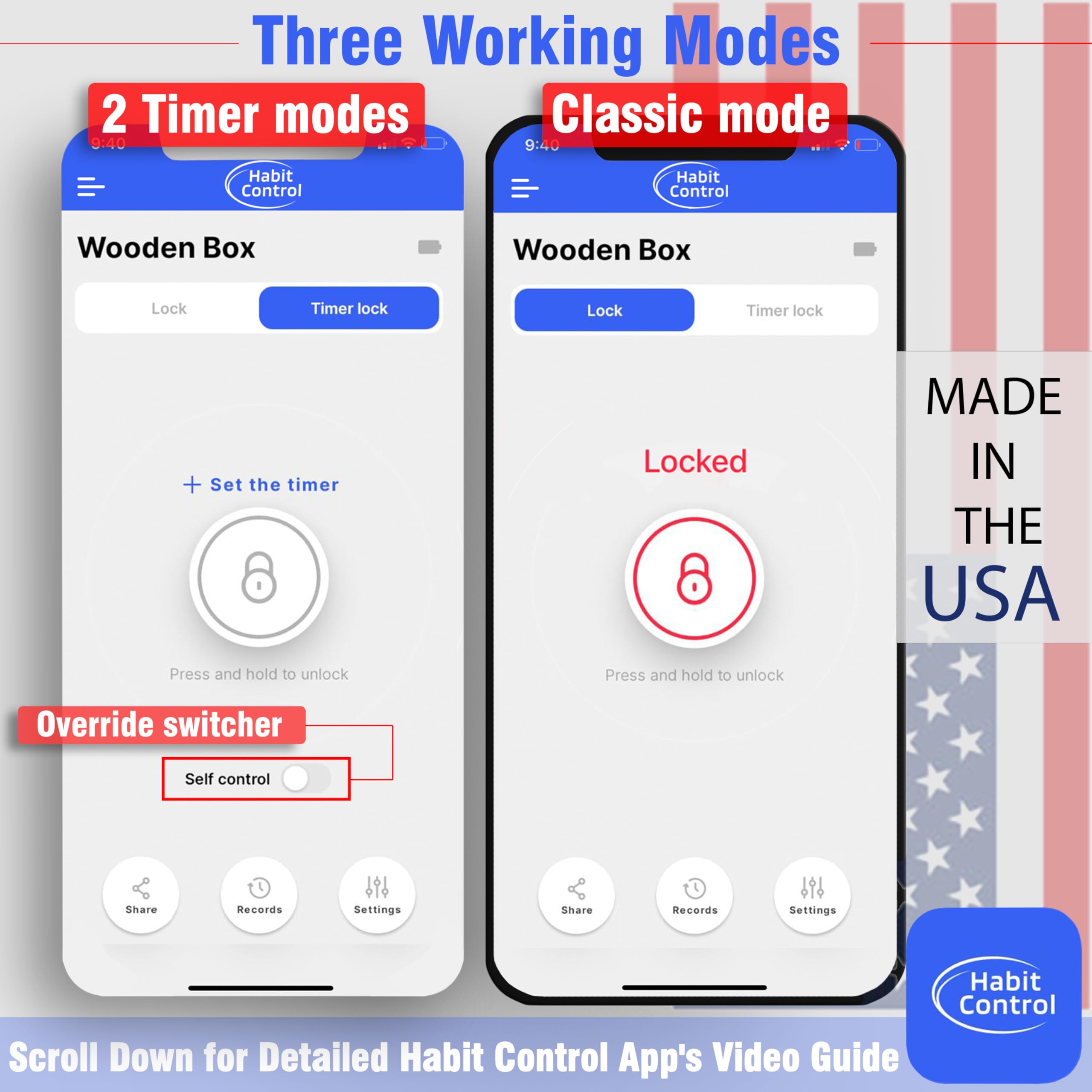 Smart Bluetooth Time Lock Box with App Control - Secure Liquor Cabinet, Snack, Medication & Electronic Storage - Ideal for Home, Office & Travel Use