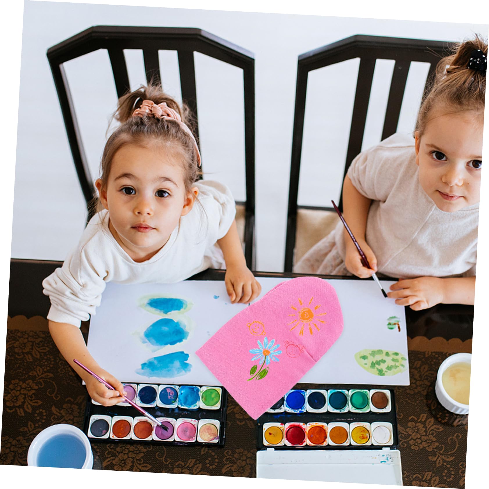 ORFOFE 2 Pack Hand-Painted Puppets - DIY Finger Puppets for Role Play, Storytelling & Creative Play - Perfect for Kids, Classrooms & Family Bonding Activities