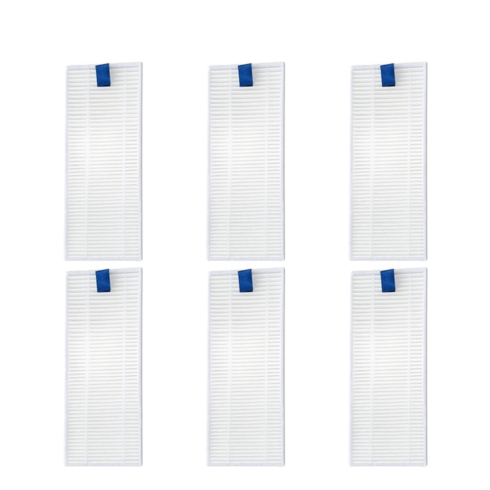 Bissell 3115 Robot Vacuum Cleaner Replacement Parts - HEPA Filter, Main Roller Brush, Side Brushes & Mop Cloth Rags - Compatible with Bissell 3115 Robotic Vacuum - Home & Kitchen Cleaning Accessories (6 HEPA Filters) - Perfect for Pet Hair Removal & Hardwood Floor Cleaning