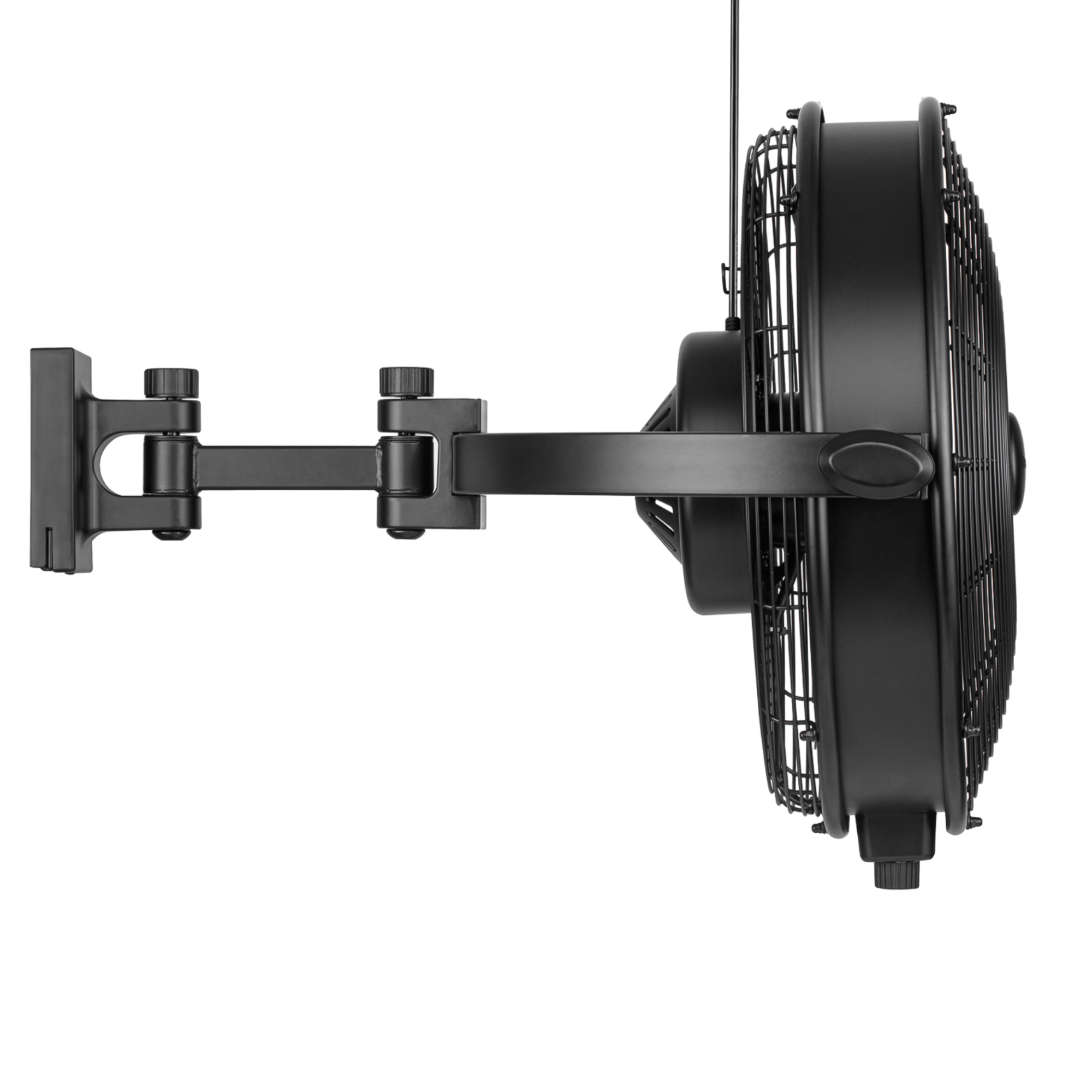 18 Inch Honeywell Indoor/Outdoor Wall Mount Fan - Black Patio Ceiling Fan with Remote Control - Perfect for Porch, Garage, and Covered Outdoor Spaces