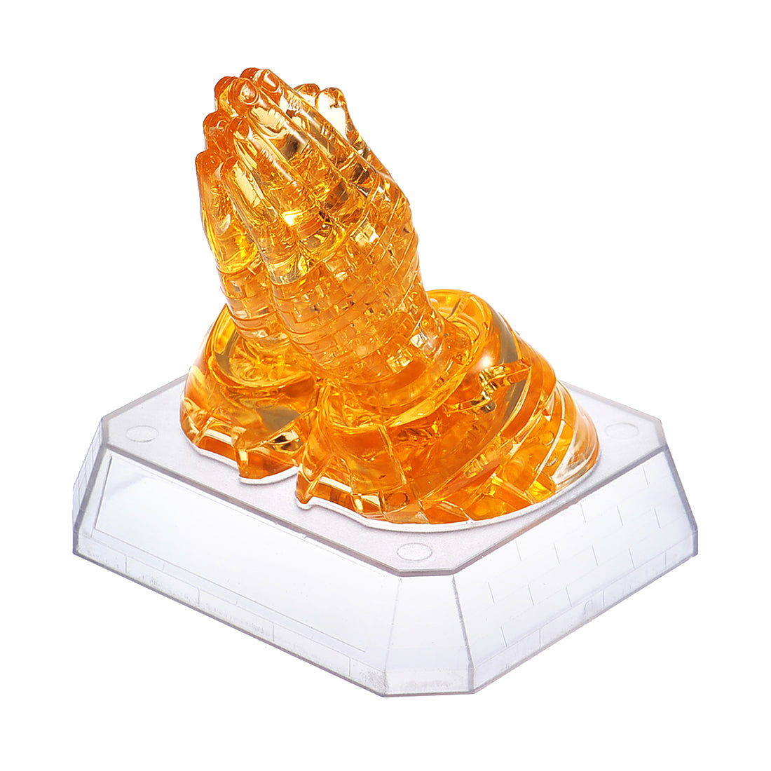 3D Crystal Puzzle - Praying Hands Brainteaser 42 Piece Set | Challenging Brain Game for Adults & Teens | Perfect Gift for Puzzle Lovers & Home Decor