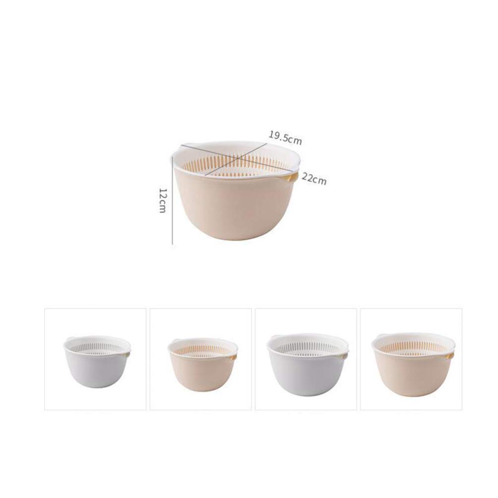 DOITOOL 2-Pack Stainless Steel Sink Colander Basket - Dual Use Fruit & Vegetable Wash Drain Basket for Kitchen, Rice Strainer, Dish Drying - Perfect for Washing Produce, Draining Pasta, and Organizing Kitchen Sink