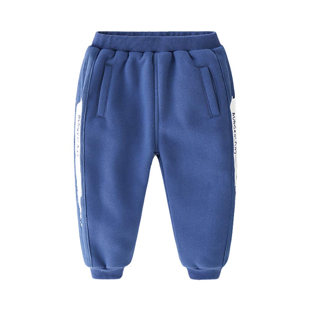 Mud Kingdom Boys' Fleece Jogger Pants - Warm Winter Elastic Waist Sweatpants for Kids | Cozy Playtime & Outdoor Activities