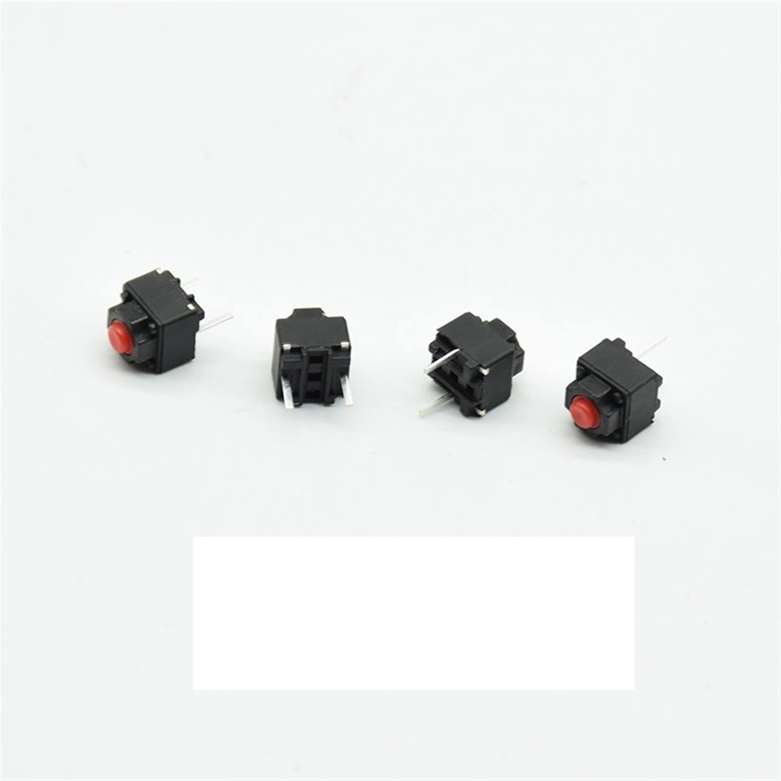 Berrysun 10PCS Red Rocker Switch 6x6x7.3mm Micro Silent Mute Button for Wireless/Wired Mouse Replacement - Perfect for Gaming, Office & DIY Electronics Projects