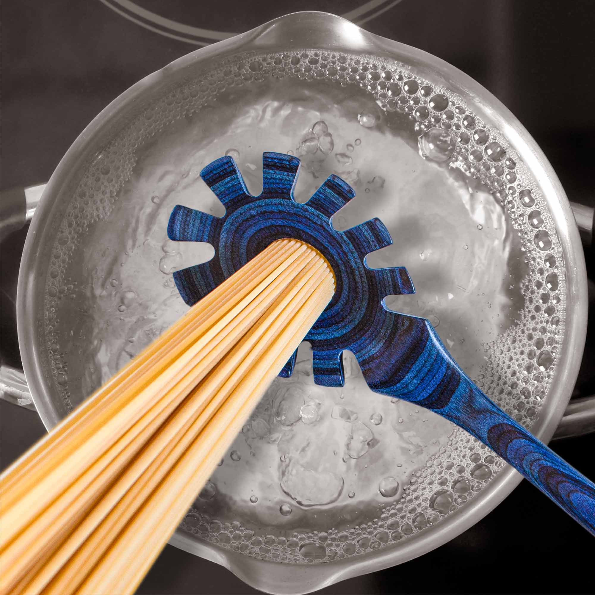 Baltique® Malta Collection Spaghetti Spoon - 12.5 Inch Premium Stainless Steel Pasta Server - Perfect for Italian Cuisine, Restaurants & Home Kitchen Use