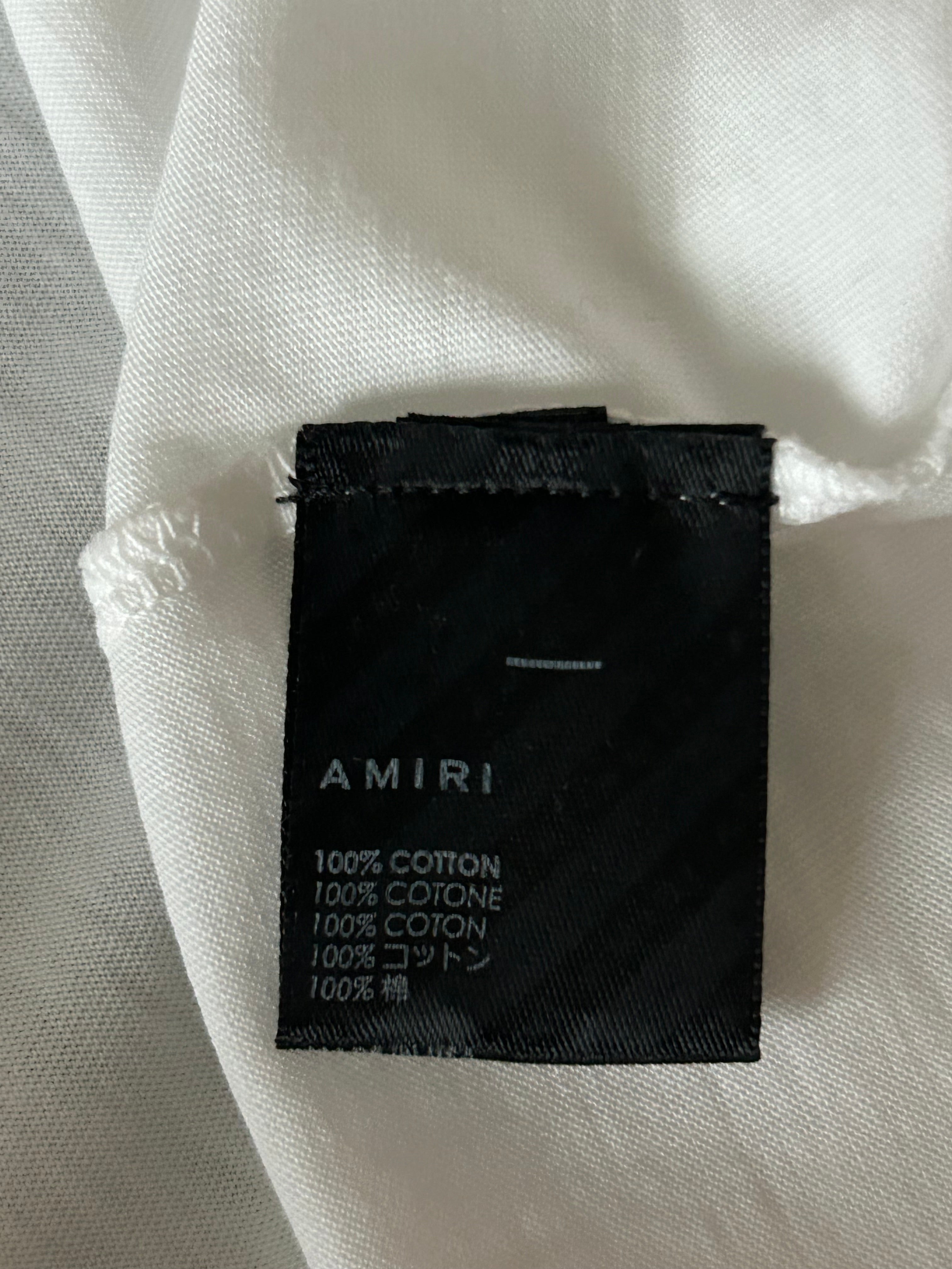 Amiri White & Red MA Paisley Logo T-Shirt for Men - Stylish Graphic Tee for Casual Wear, Street Fashion & Everyday Outfits
