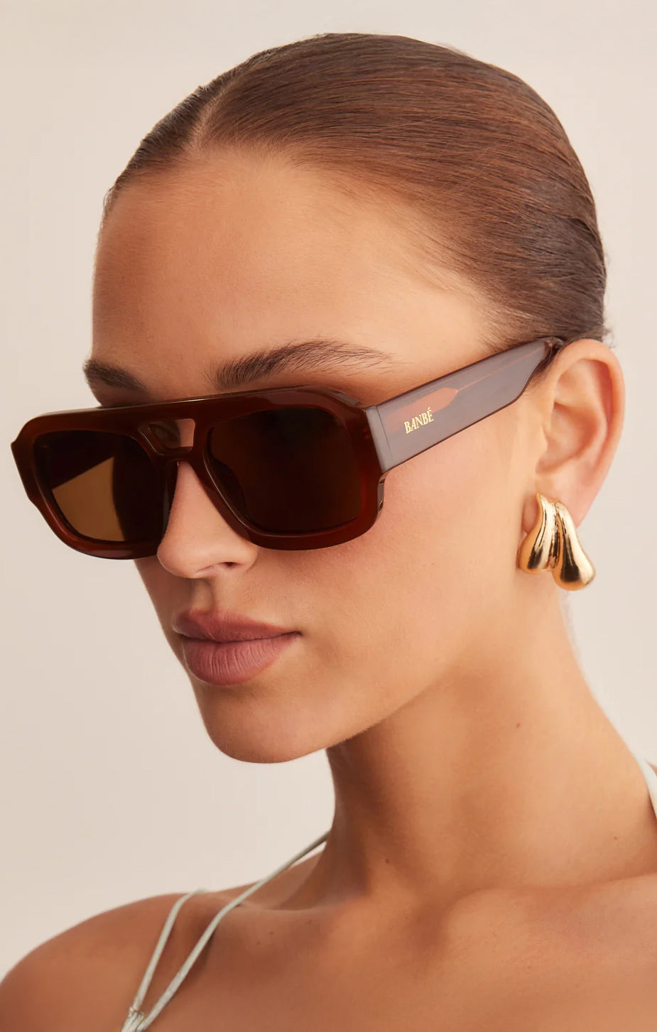 Banbé The Suki Sunglasses - Cinnamon Tortoise Frame UV Protection Polarized Lenses for Women | Fashion Accessories for Beach, Driving & Outdoor Activities