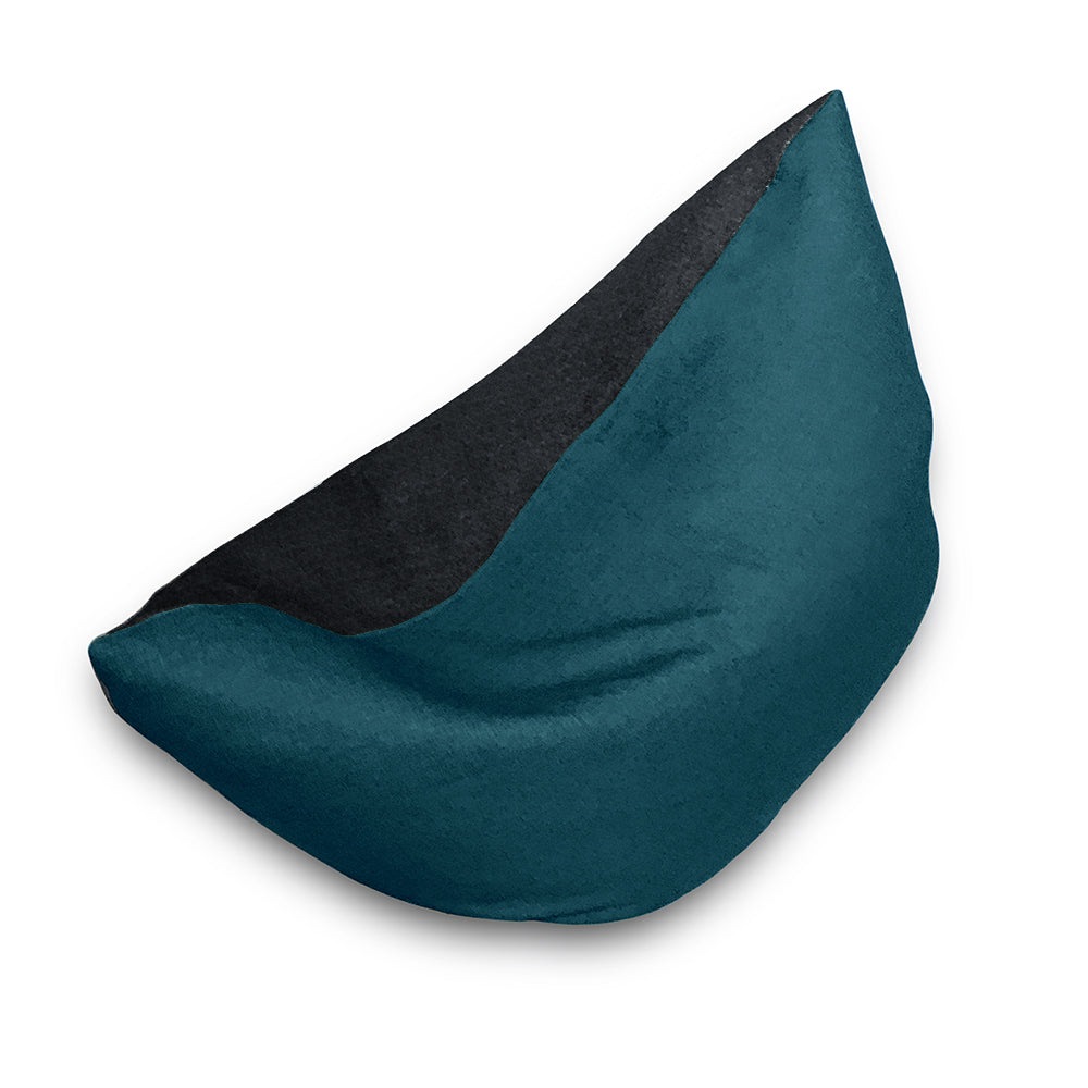 Polly Bean Bag Chair - Soft & Comfortable Blue Bean Bag for Kids & Adults - Perfect for Living Room, Bedroom, Playroom & Dorm Decor