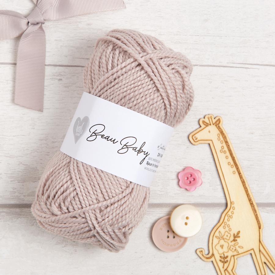 Beau Baby Yarn Bundle - 5 Soft Knitting Yarn Balls for Baby Blankets, Hats & DIY Crafts - Premium Acrylic Yarn for Crochet & Knitting Projects