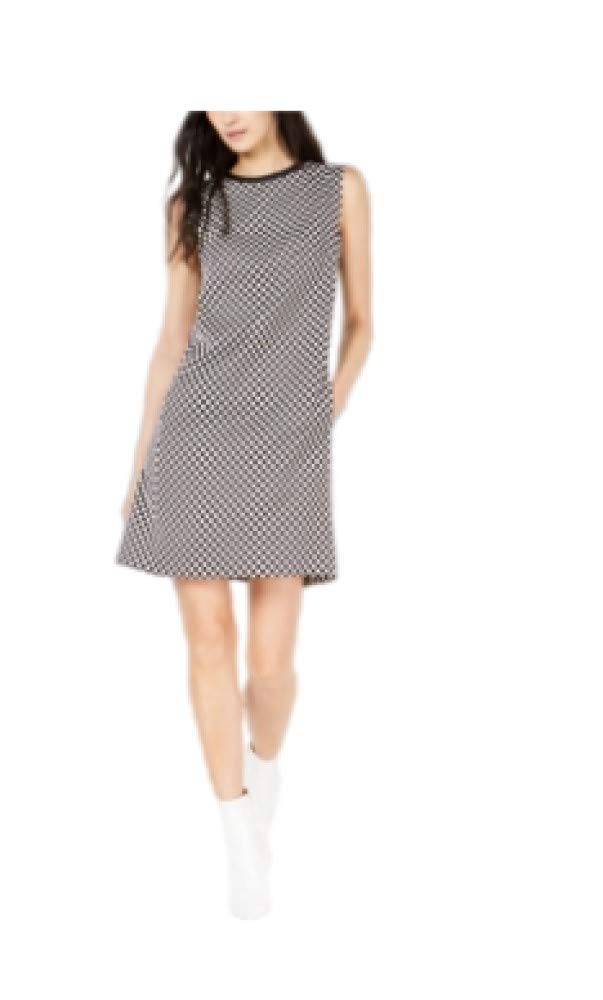 Marella Women's Printed A-Line Dress Size 10 Black - Floral Summer Casual Dress for Beach Vacation, Party & Date Night