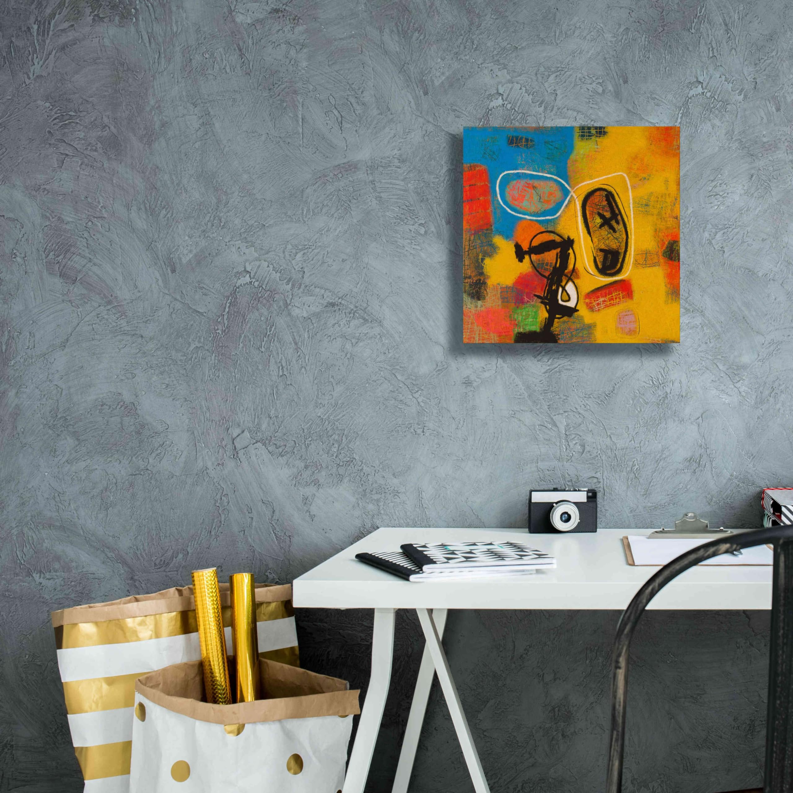 Epic Graffiti 'Conversations in the Abstract 32' by Downs - Premium Giclee Canvas Wall Art Print 12