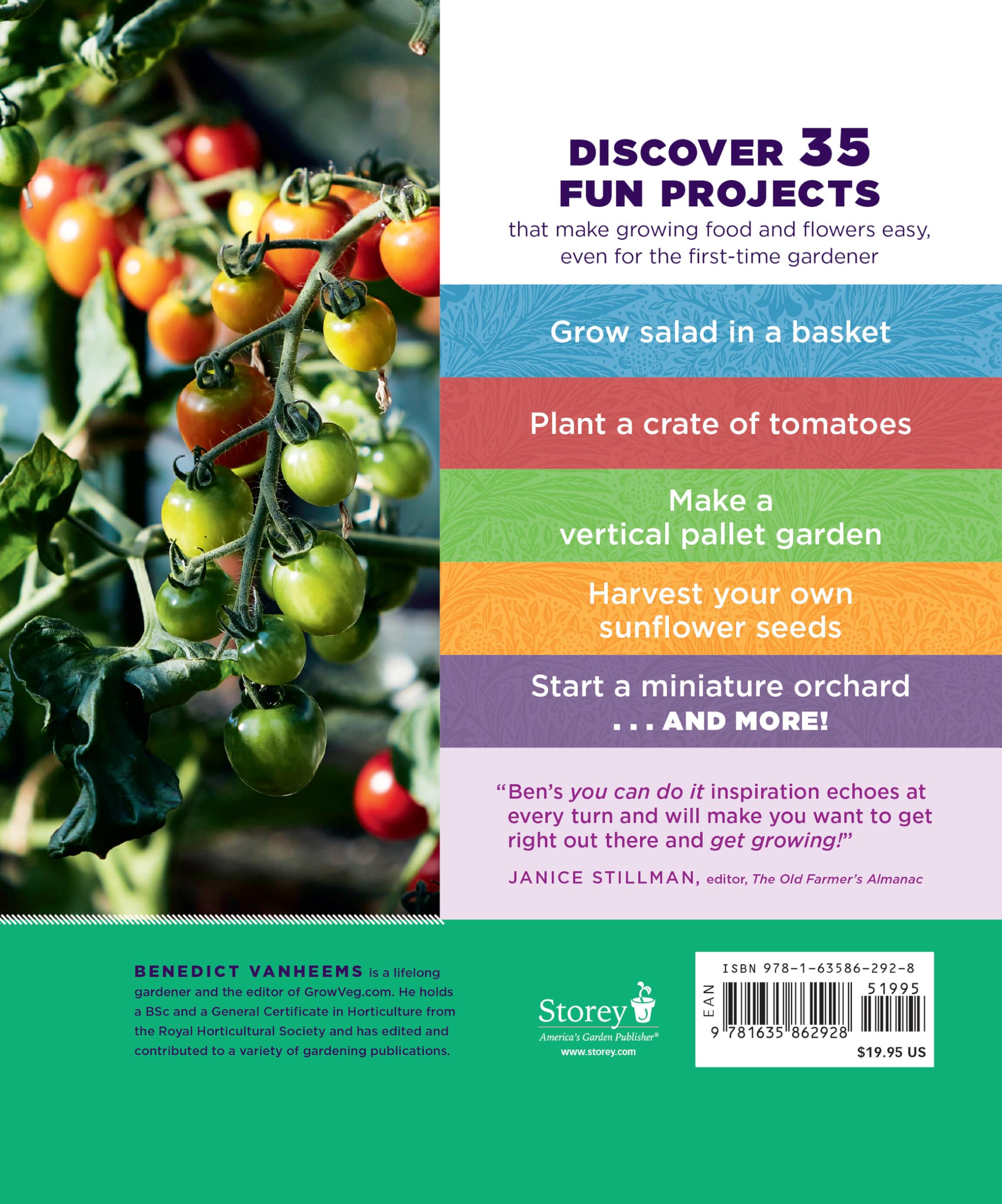 GrowVeg: The Complete Beginner's Guide to Easy Vegetable Gardening at Home - Perfect for Backyard, Container & Urban Gardening