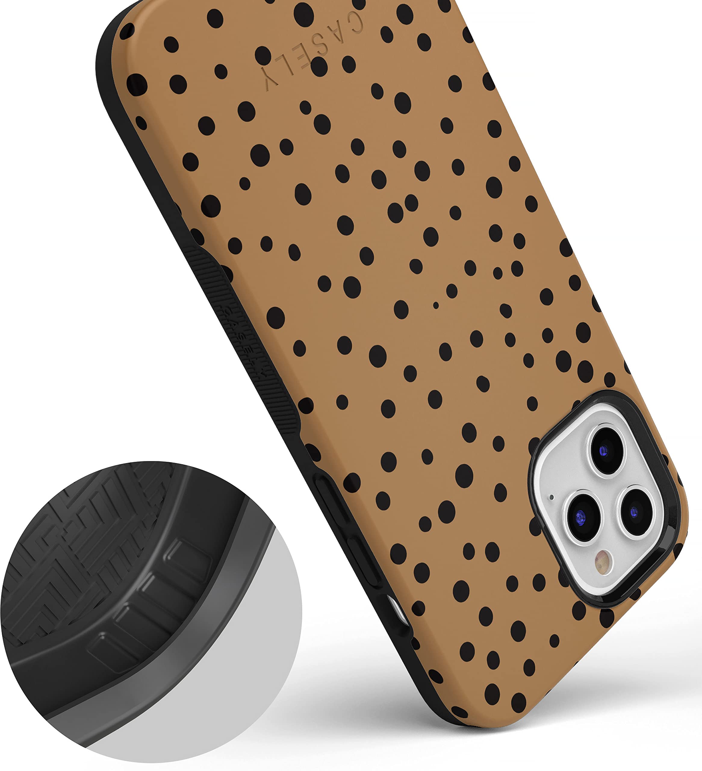 Casely iPhone 12 Pro Max Case with MagSafe - Dotted Animal Print Protective Phone Cover | Slim Fit, Shockproof & Wireless Charging Compatible | Perfect for Work, Travel & Everyday Use