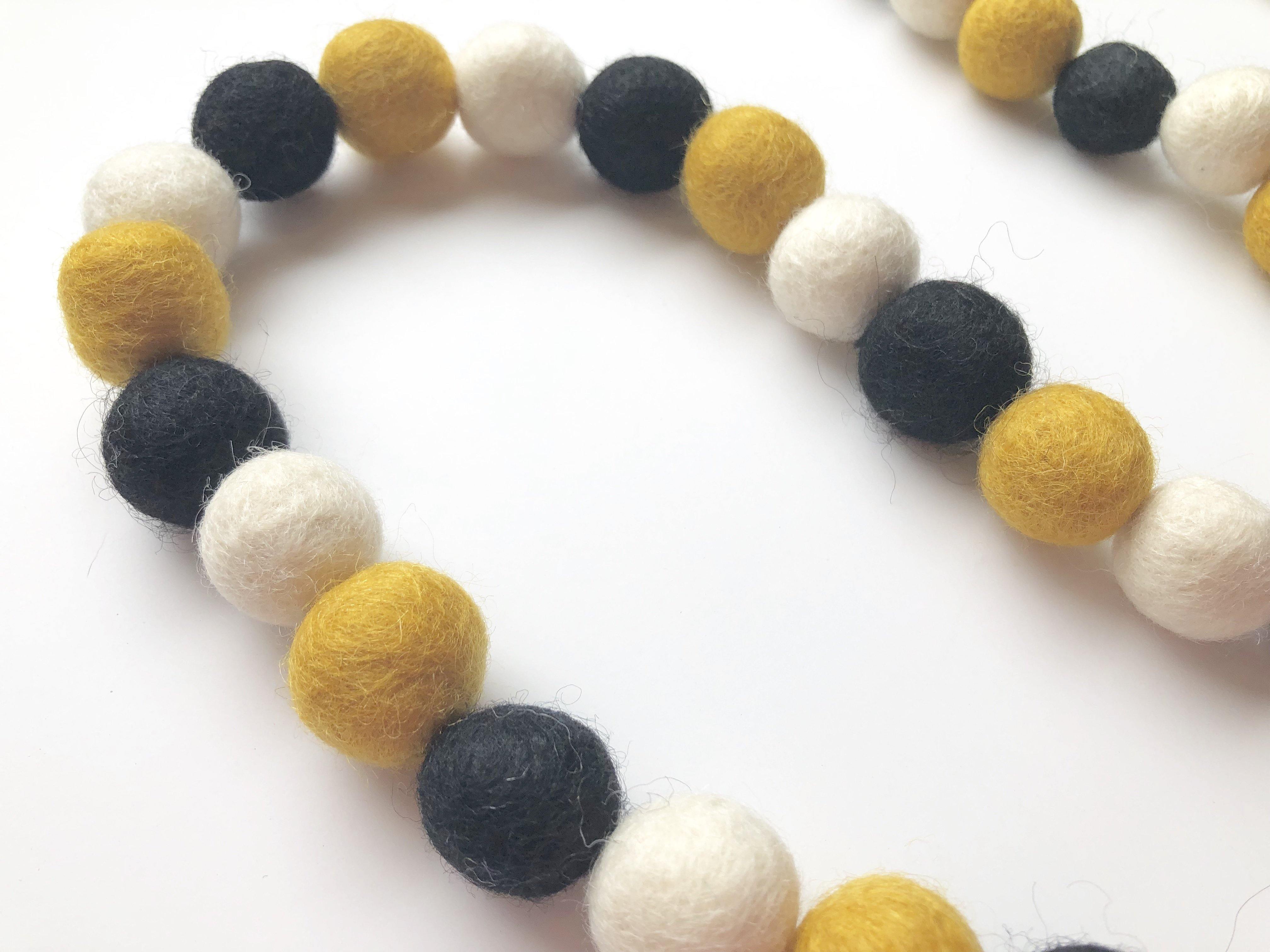 Bumble Bee Inspired Garland - Honeycomb & Bee Decor for Baby Shower, Nursery, Birthday Party, Spring & Summer Home Decorations