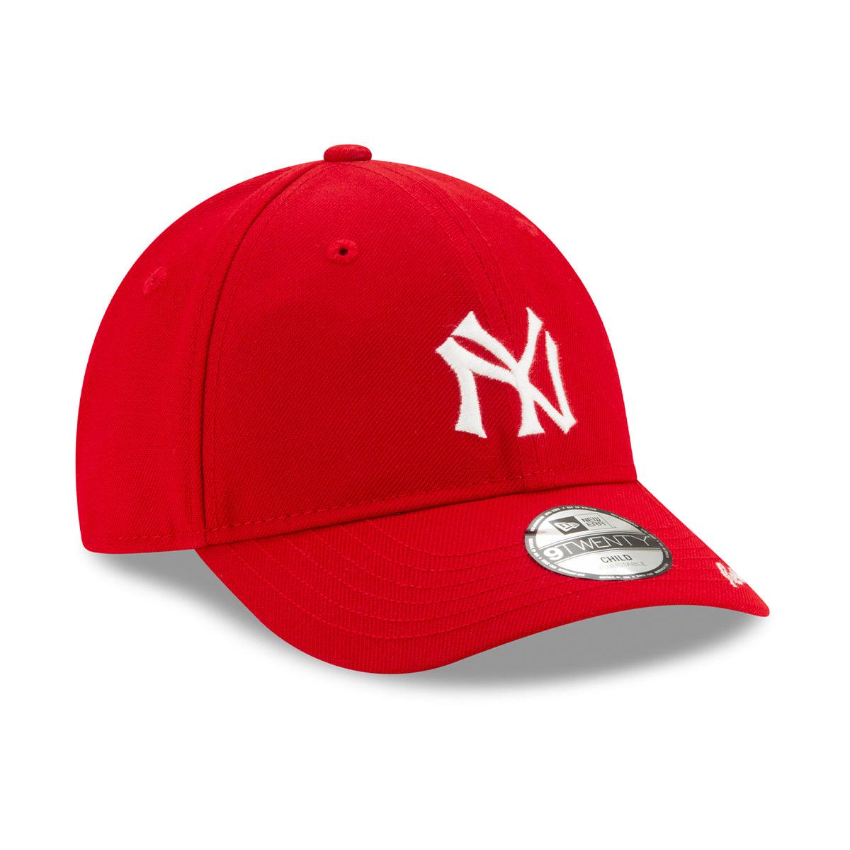 Ralph Lauren New York Yankees Kids 9TWENTY Adjustable Baseball Cap - Scarlet Red for Boys & Girls | Perfect for Baseball Games, School, and Outdoor Activities