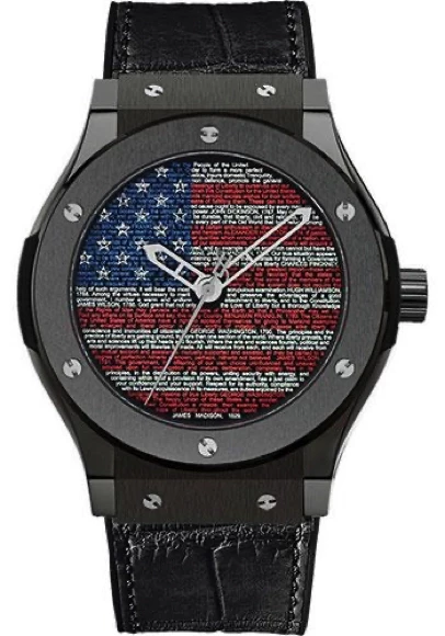 Hublot Classic Fusion US Liberty Bang Black Ceramic Men's Watch - Luxury Swiss Automatic Timepiece for Business & Formal Occasions