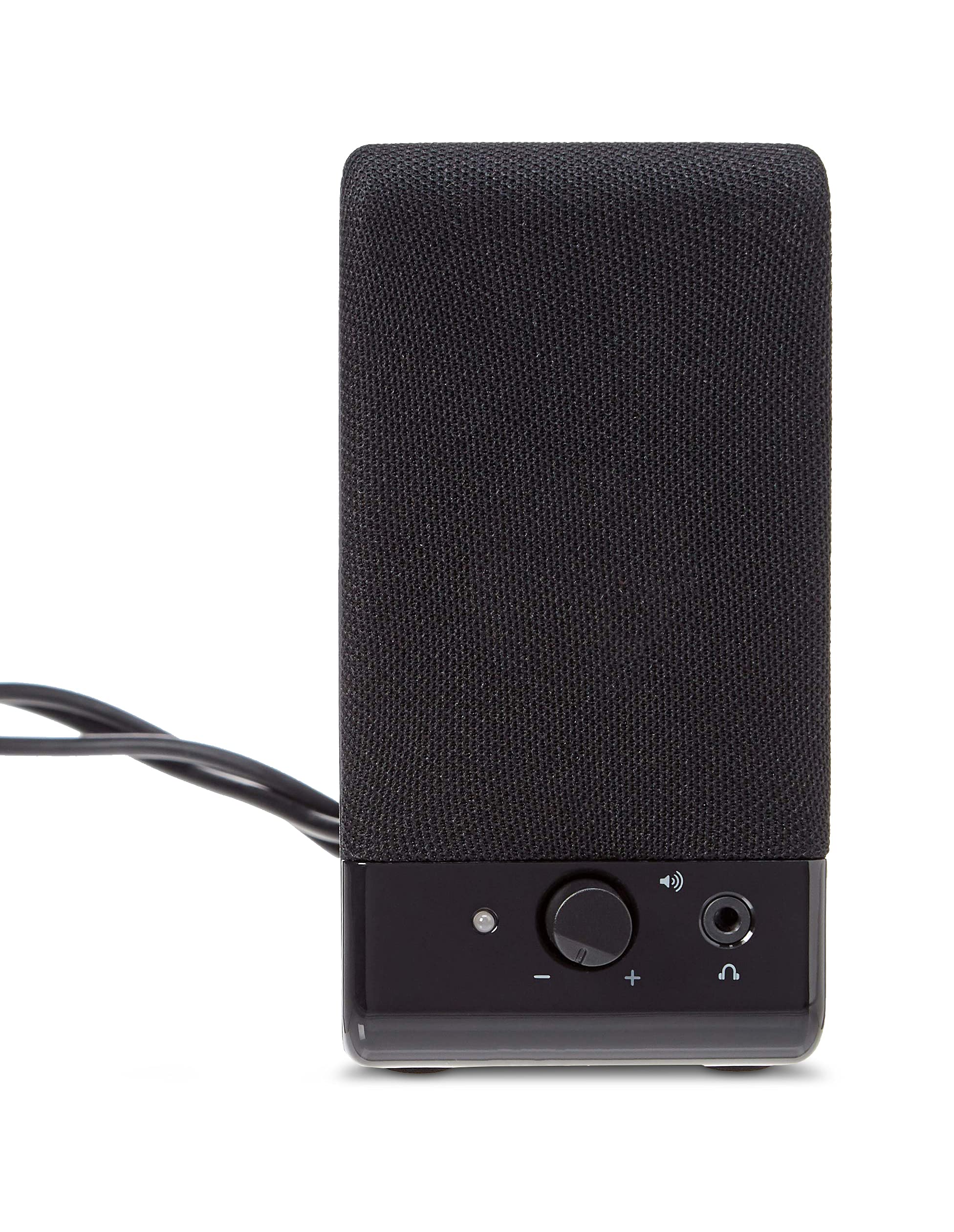 Amazon Basics USB-Powered Computer Speakers with Volume Control, Plug-N-Play, Black - Ideal for Desktop, Laptop, Home Office, and Gaming Setup