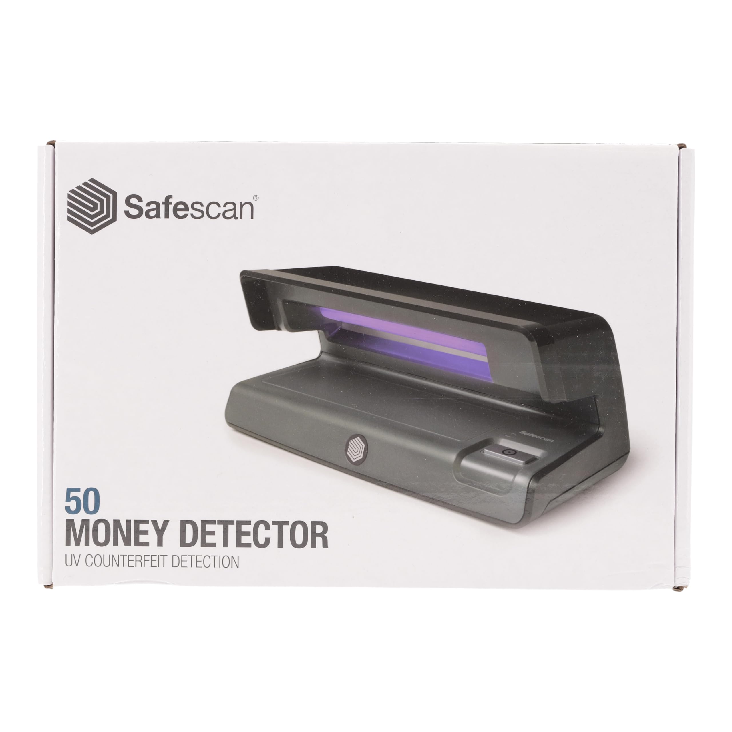 Safescan 50 Black UV Counterfeit Money Detector - Portable UV Light for Checking Banknotes, Credit Cards & ID Documents | Fraud Prevention for Retail, Banks & Cash Handling Businesses