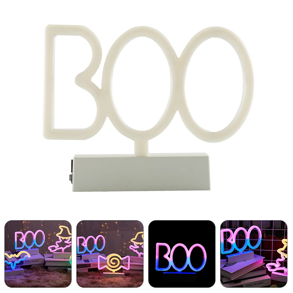 Uonlytech Halloween Neon Sign - LED Night Light for Bedside, Table, or Festival Decor - Perfect for Halloween Parties, Room Lighting & Home Decoration