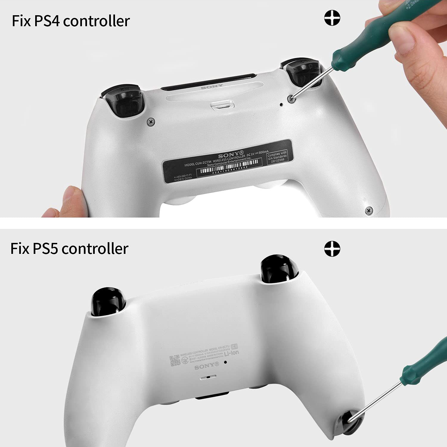 PS4 PS5 Cleaning & Repair Tool Kit - TR9 Torx & PH00 PH0 PH1 Phillips Screwdriver Set for Sony Playstation 4/5 Console & Controller Maintenance | Perfect for DIY Repairs, Cleaning, and Controller Disassembly