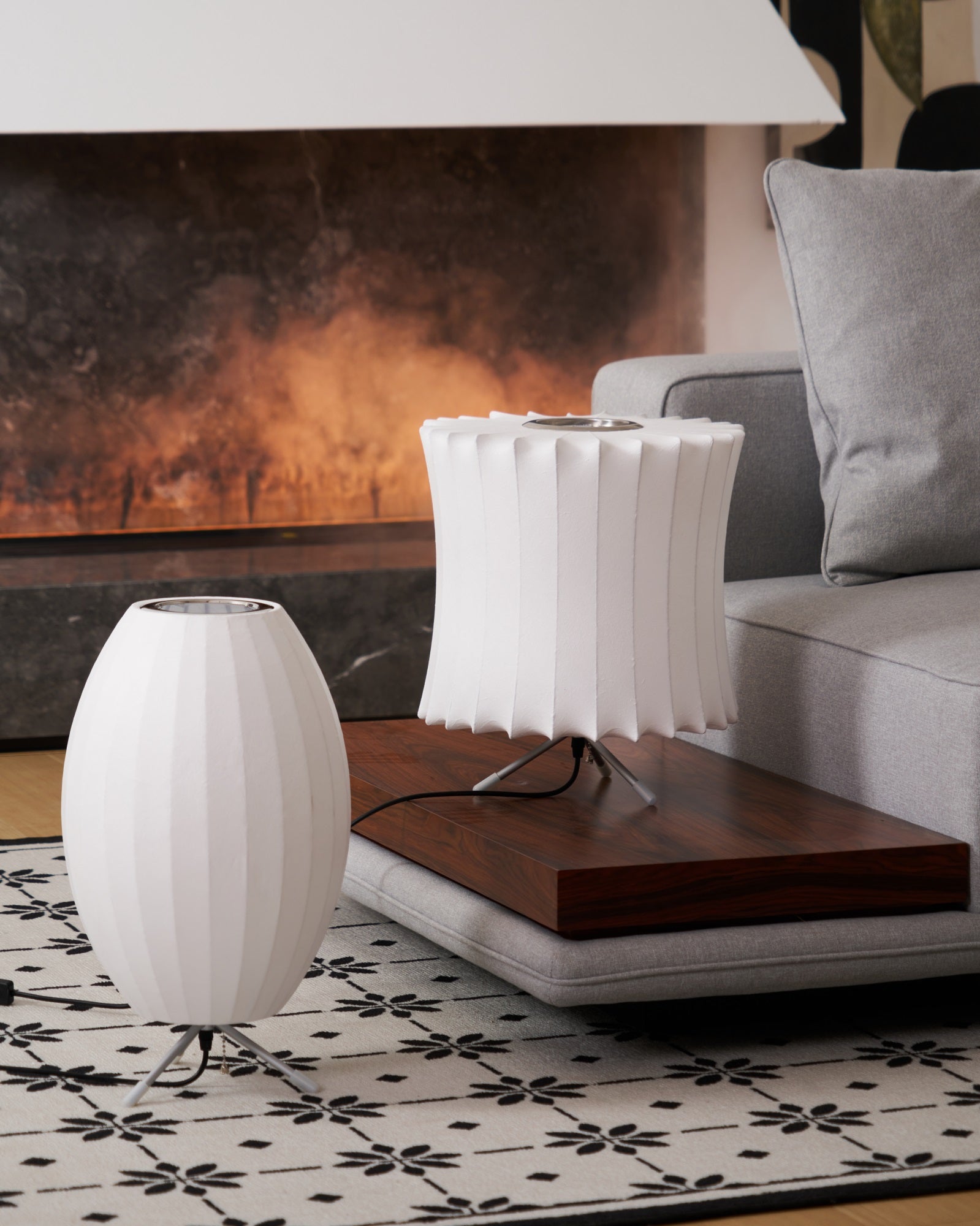 Nelson Tripod Table Lamp - Mid-Century Modern Adjustable Desk Light for Home Office, Living Room & Bedroom - Perfect for Reading, Working & Decor