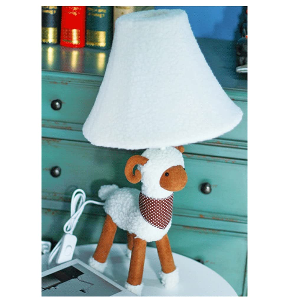 Adjustable LED Floor Lamp - Cute Alpaca Shape Standing Light for Bedroom, Kids Room & Nursery | Creative Sheep Design Decorative Lighting | Perfect Gift Idea for Home Decor & Cozy Reading Nook (Desk Lamp Style)