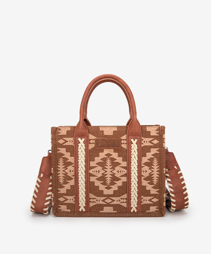 Wrangler Aztec Print Tote Bag Set - Stylish & Durable Cotton Tote Bags for Women - Perfect for Shopping, Beach, Travel & Everyday Use