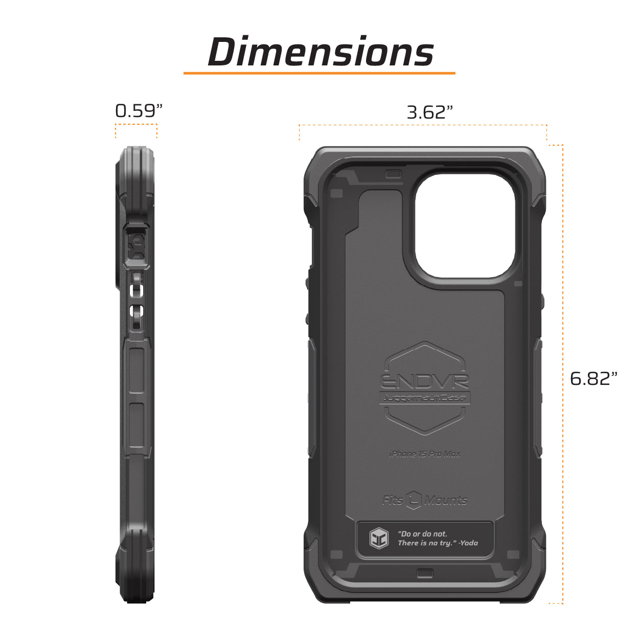 iPhone 15 Pro Max ENDVR Shockproof Phone Case | Premium Protection Made in USA | Perfect for Outdoor Adventures & Daily Use