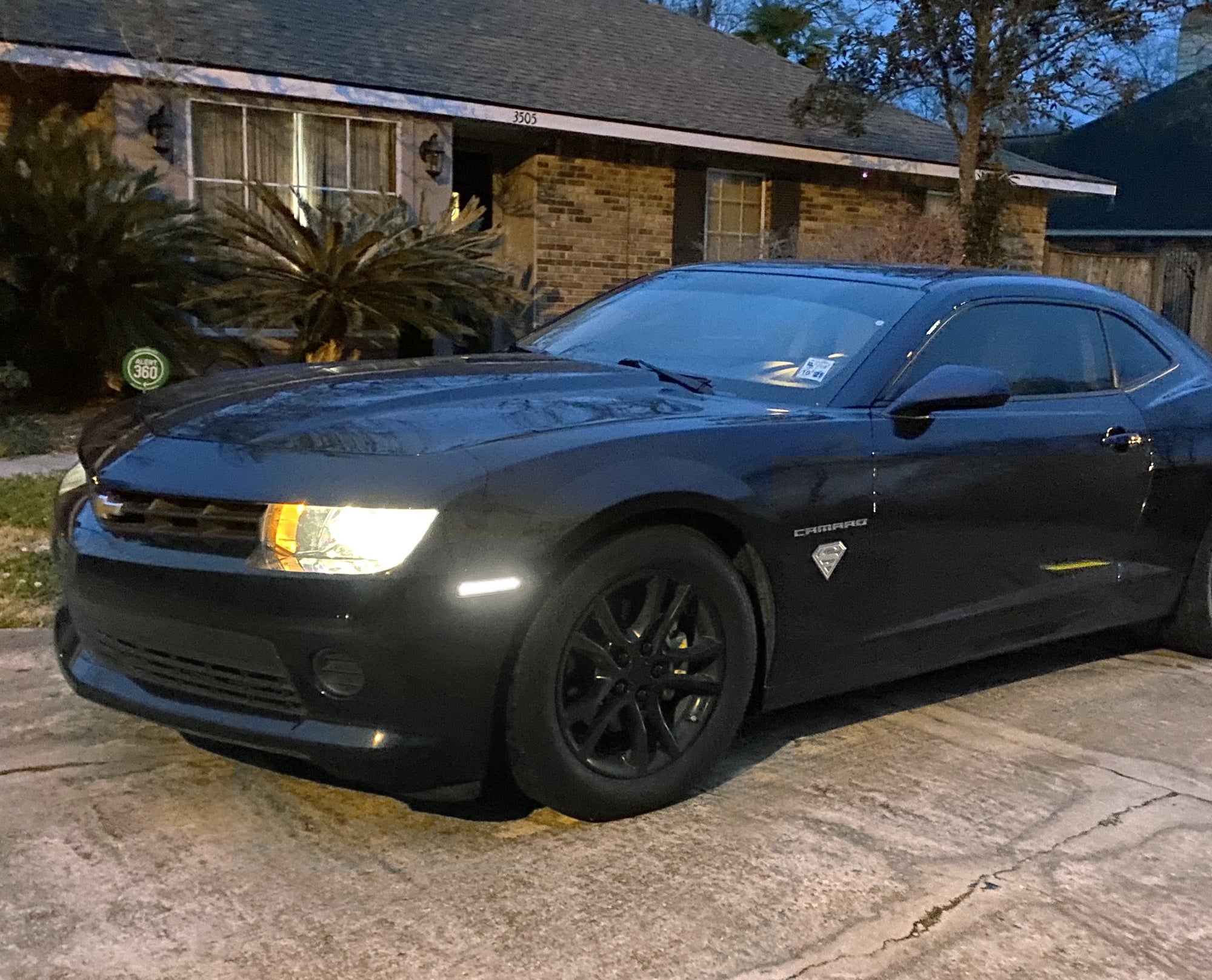 Clear Lens Double Row White Full LED Front Side Markers for 2010-2015 Chevy Camaro - Enhanced Visibility & Style Upgrade for Night Driving & Car Shows