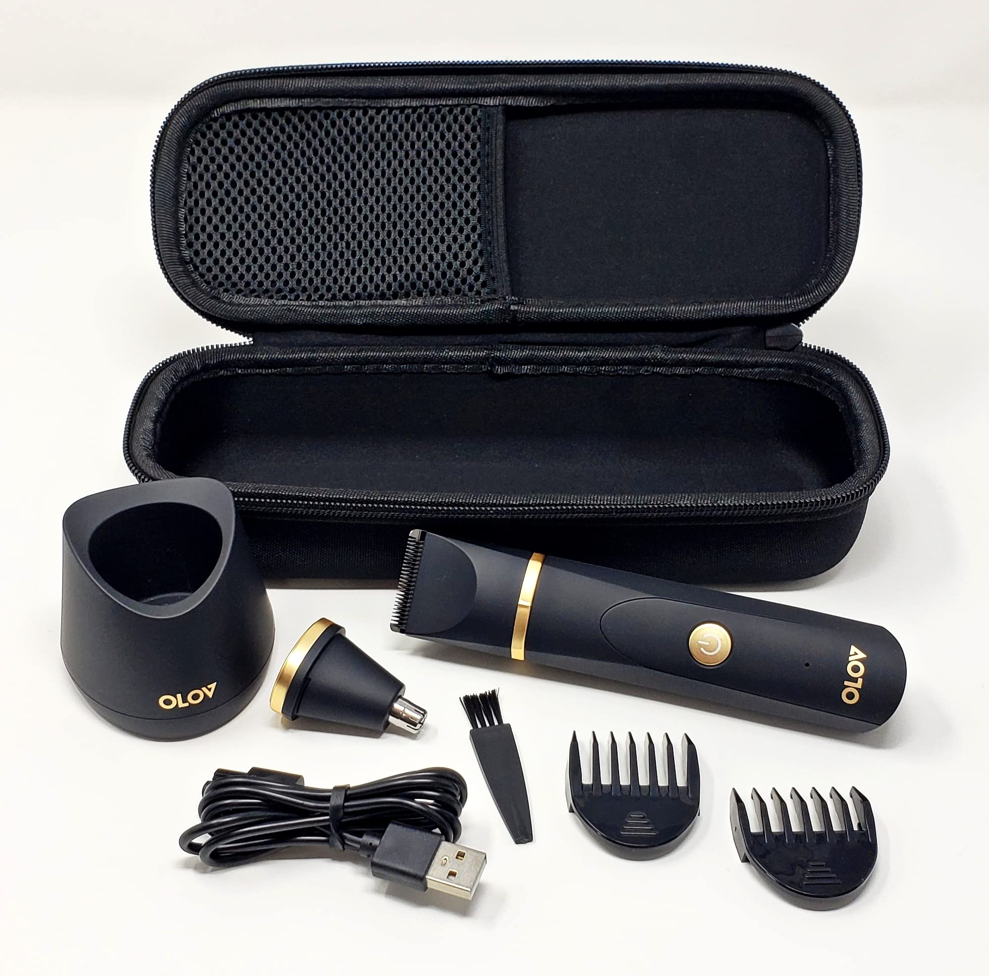 Arber Hard Case for OLOV Electric Groin Hair Trimmer & Accessories - Protective Travel Storage for Men's Grooming Kit, Pubic Hair Trimmer, and Personal Care Essentials - Perfect for Home, Gym, and Travel Use