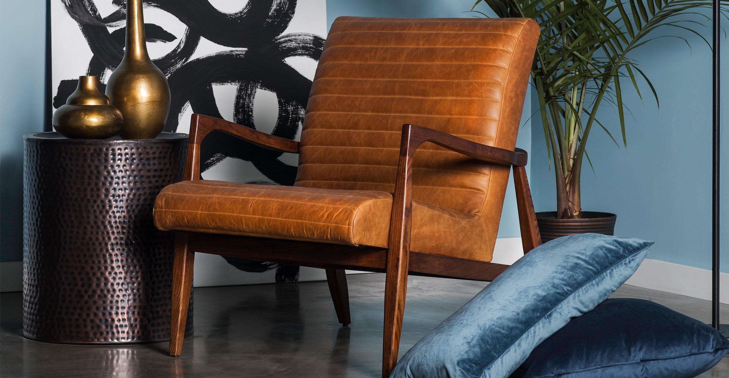 Rowan Lounge Chair - Modern Comfortable Accent Chair for Living Room, Bedroom & Office - Perfect for Relaxing, Reading & Lounging