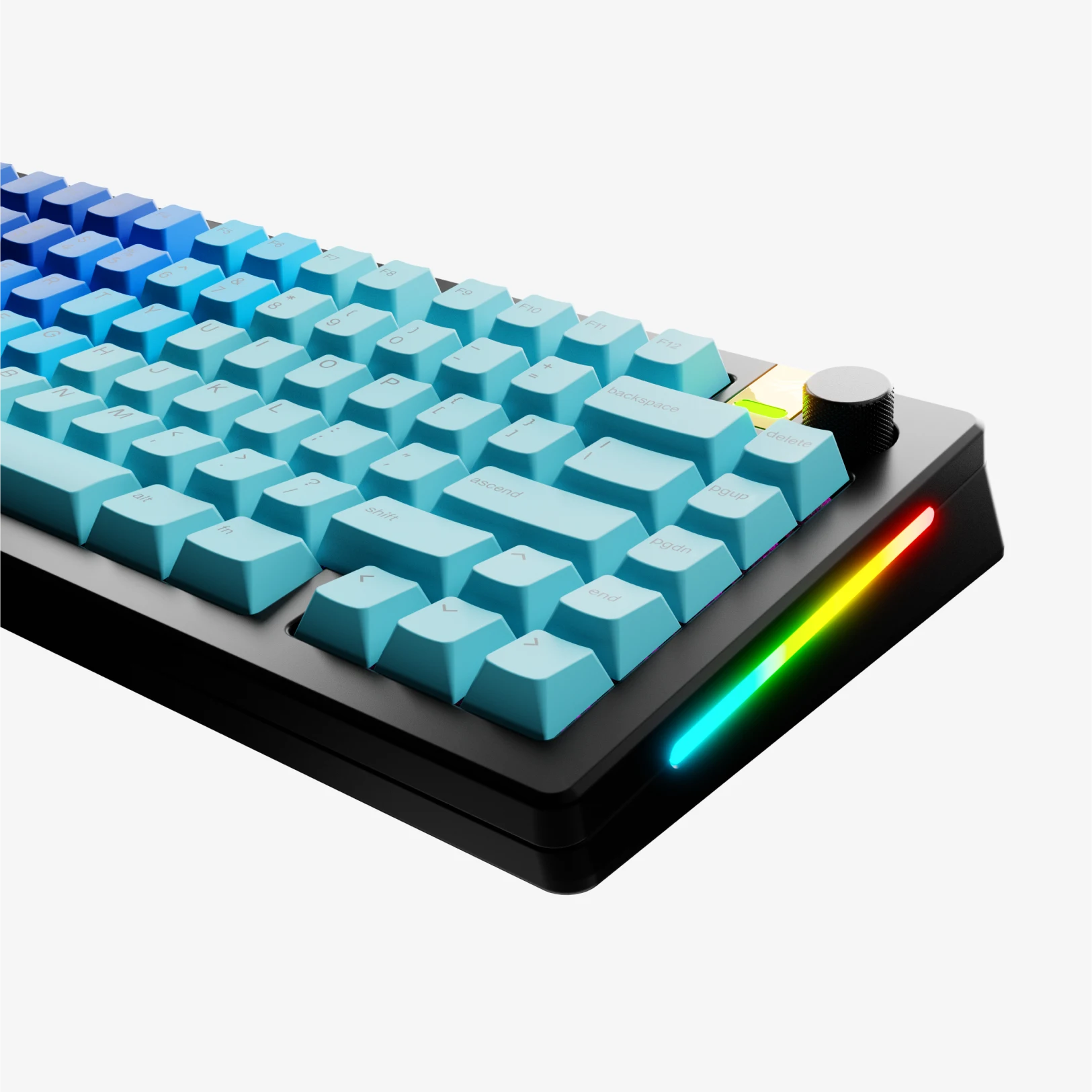GPBT Ocean V2 Keycaps - 129 Keys PBT Double Shot Shine Through Keycap Set for Mechanical Keyboards (Cherry MX, Gateron, Kailh) - Perfect for Gaming, Typing & Custom Keyboard Builds