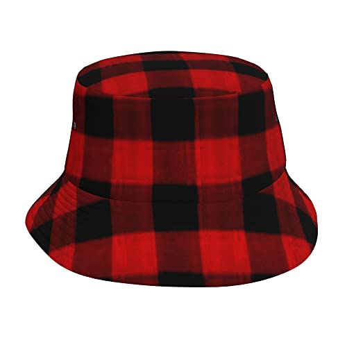 Red Black Buffalo Check Plaid Pattern