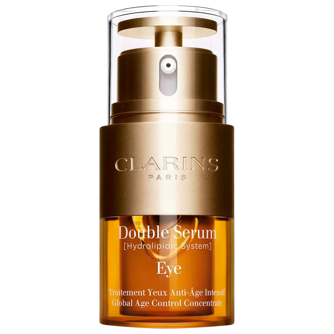 Clarins Double Serum Eye Firming & Hydrating Anti-Aging Concentrate 20ml - New in Box - Reduce Wrinkles & Dark Circles for Youthful Eyes - Perfect for Night Routine & Travel Skincare